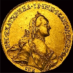 10 рублей 1762 года, СПб.