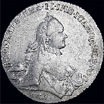 Рубль 1762 года, ММД.