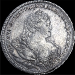 Полтина 1740 года  без обозначения
 монетного двора