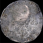 Ефимок с признаком 1655 года   на талере 1633 года