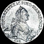 Рубль 1763 года  СПБ-ТI-ЯI