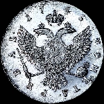 Рубль 1745 года  М·М·Д
