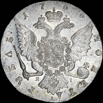 Рубль 1766 года  СПБ-TI-ЯI