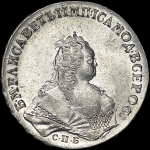 Рубль 1743 года, С·П·Б