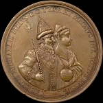 Памятная медаль 1672 года "Рождение Петра I"