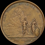 Медаль 1682 года "Вступление Петра I на престол 27 апреля 1682 года"