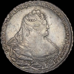 Рубль 1739 года, без букв