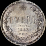 Рубль 1883 года, СПБ-ДС