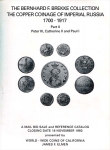 World-Wide Coins of California  James F Elmen  Santa Rosa  "The Bernhard F Brekke Collection  The Cooper Coinage of Imperial Russia 1700-1917 (Part I  II  III) and Numismatic Literature (Part IV) " 1993-1996
