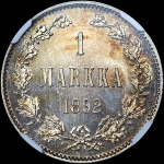 1 марка 1892 года, L