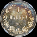 1 марка 1907 года, L