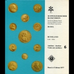 Schweizerischer Bankverein  Basel  Auction №6 "Russland  Gold-Silber"   4 February 1977 in Basel