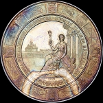Медаль 1876 года "Выставка финской промышленности в Гельсингфорсе"
