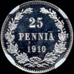 25 пенни 1910 года  L