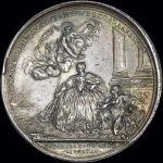 Медаль 1742 года "Коронация Елизаветы Петровны"