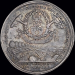 Медаль "Мир со Швецией 7 августа 1743 г "