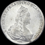 Рубль 1786 года  СПБ-ТI-ЯА