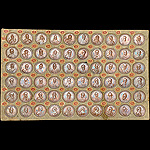 Комплект из 60 медалей из серии медалей с портретами великих князей и царей