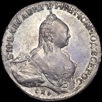 Рубль 1759 года, СПБ-ТI-НК
