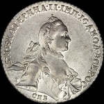 Рубль 1764 года, СПБ-ТI-ЯI