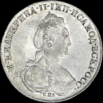 Рубль 1780 года, СПБ-ИЗ