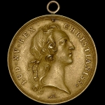 Медаль 1739 года "В память заключения мира с Турцией"