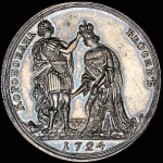 Медаль "В память коронации Екатерины I 18 мая 1724 года"