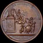 Медаль 1776 года "В память 50-летнего юбилея Императорской Академии наук"