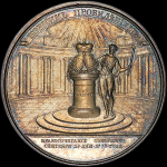 Медаль 1773 года "В память бракосочетания ВК Павла Петровича и ВК Натальи Алексеевны"