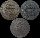 Лот из трех монет Крымского ханства, хан Шахин-Гирей