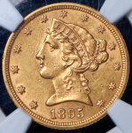 5 долларов 1895 (США) (в слабе)