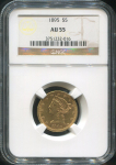 5 долларов 1895 (США) (в слабе)