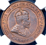 1 цент 1902 (Канада) (в слабе)