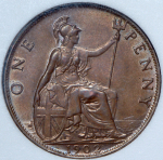1 пенни 1902 (Великобритания) (в слабе)