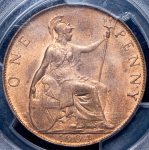 1 пенни 1904 (Великобритания) (в слабе)