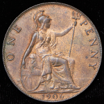 1 пенни 1905 (Великобритания)