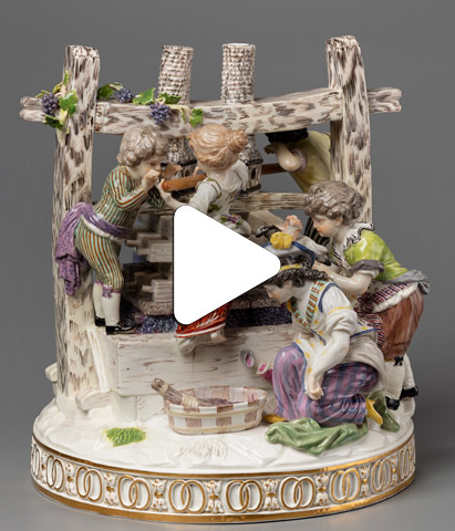 Видео Скульптура «Винный пресс»