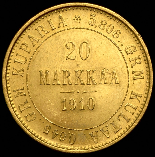 20 марок 1910 (Финляндия)