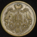 Жетон 1883 Коронация Александра III