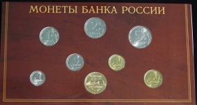Официальный набор монет 2002 СПМД с жетоном "СПМД"