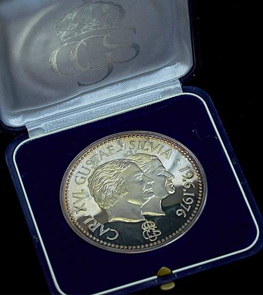 Памятная медаль "Карл XVI" 1976 в п/у