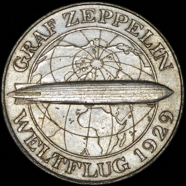 5 марок 1930 "Граф Цеппелин" (Германия)