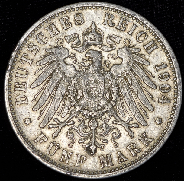 5 марок 1904 (Вюртемберг)