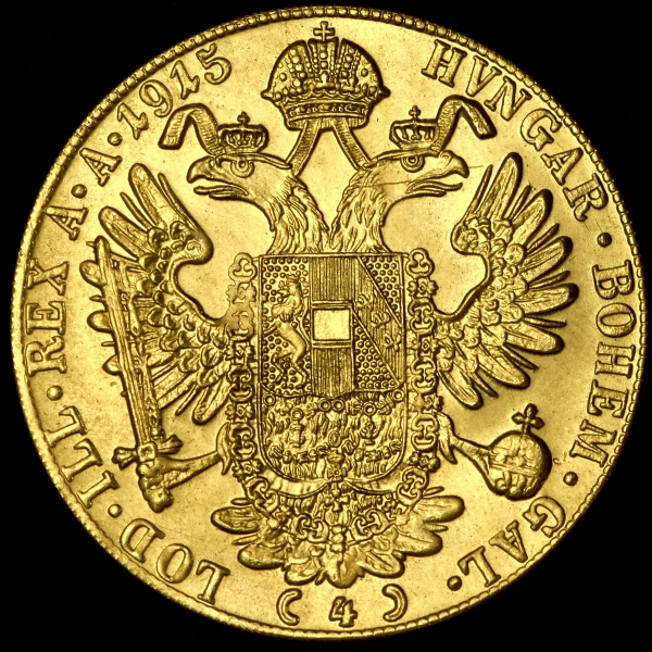 4 дуката 1915 (Австро-Венгрия) Новодел