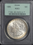 1 доллар 1886 (CША) (в слабе)