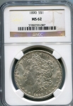 1 доллар 1890 (США) (в слабе)