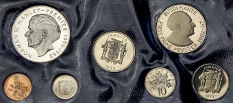 Набор из 7-и монет "Ямайка" 1973 в п/у