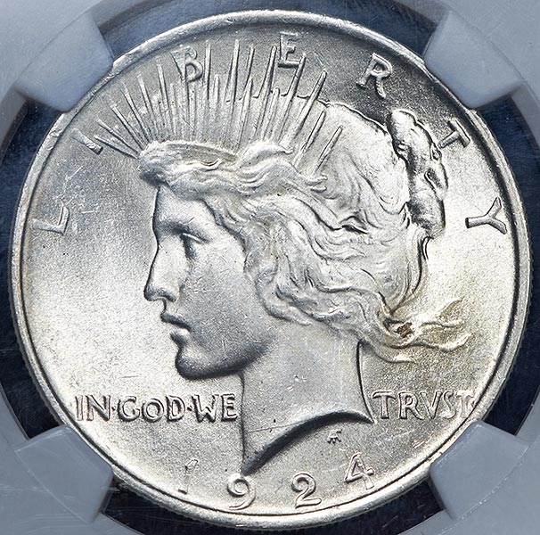 1 доллар 1924 (США) (в слабе)