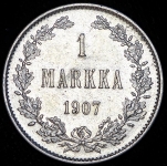 1 марка 1907 (Финляндия)