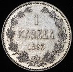 1 марка 1893 (Финляндия)